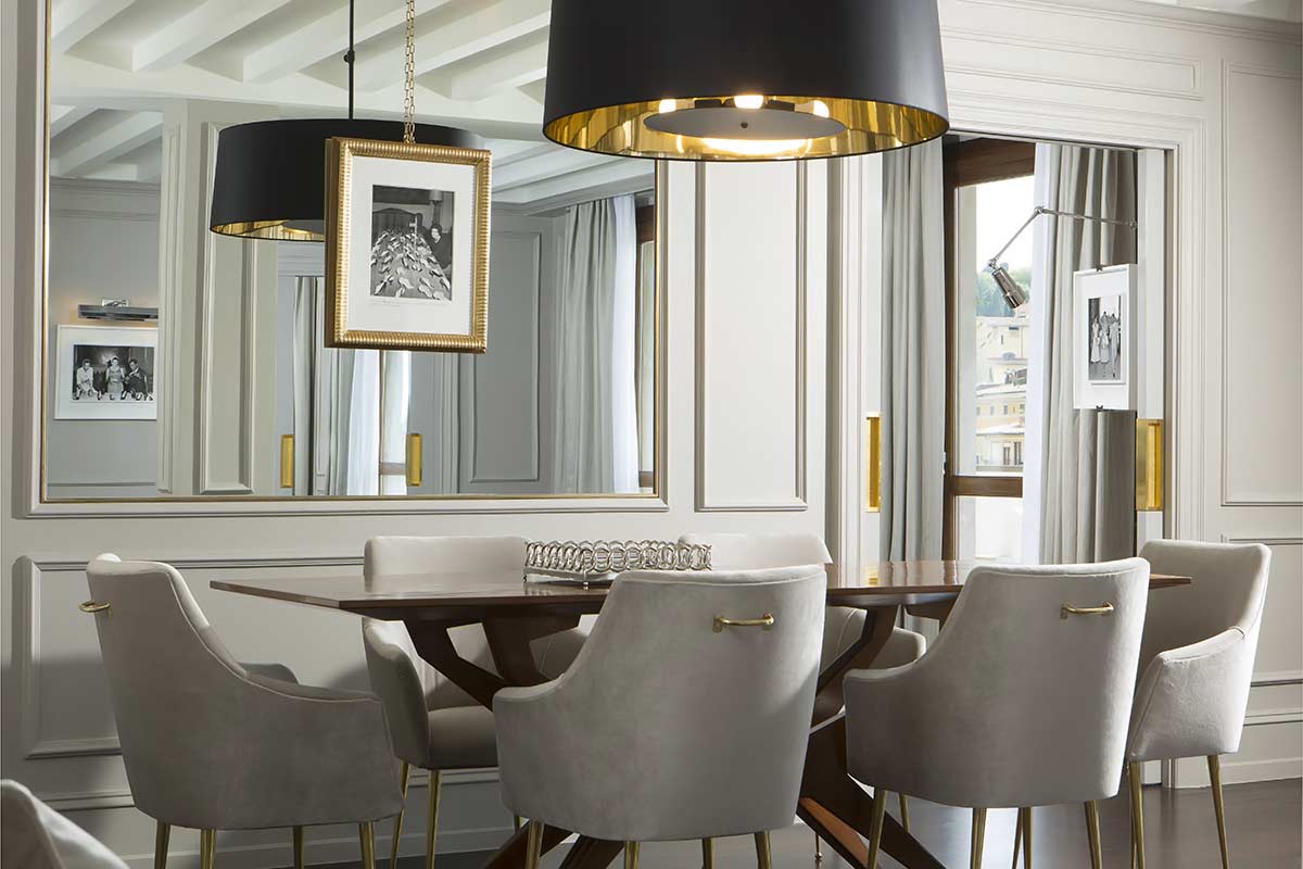 Lungarno Collection Portrait Firenze Penthouse Ponte Vecchio Suite Dinner Table