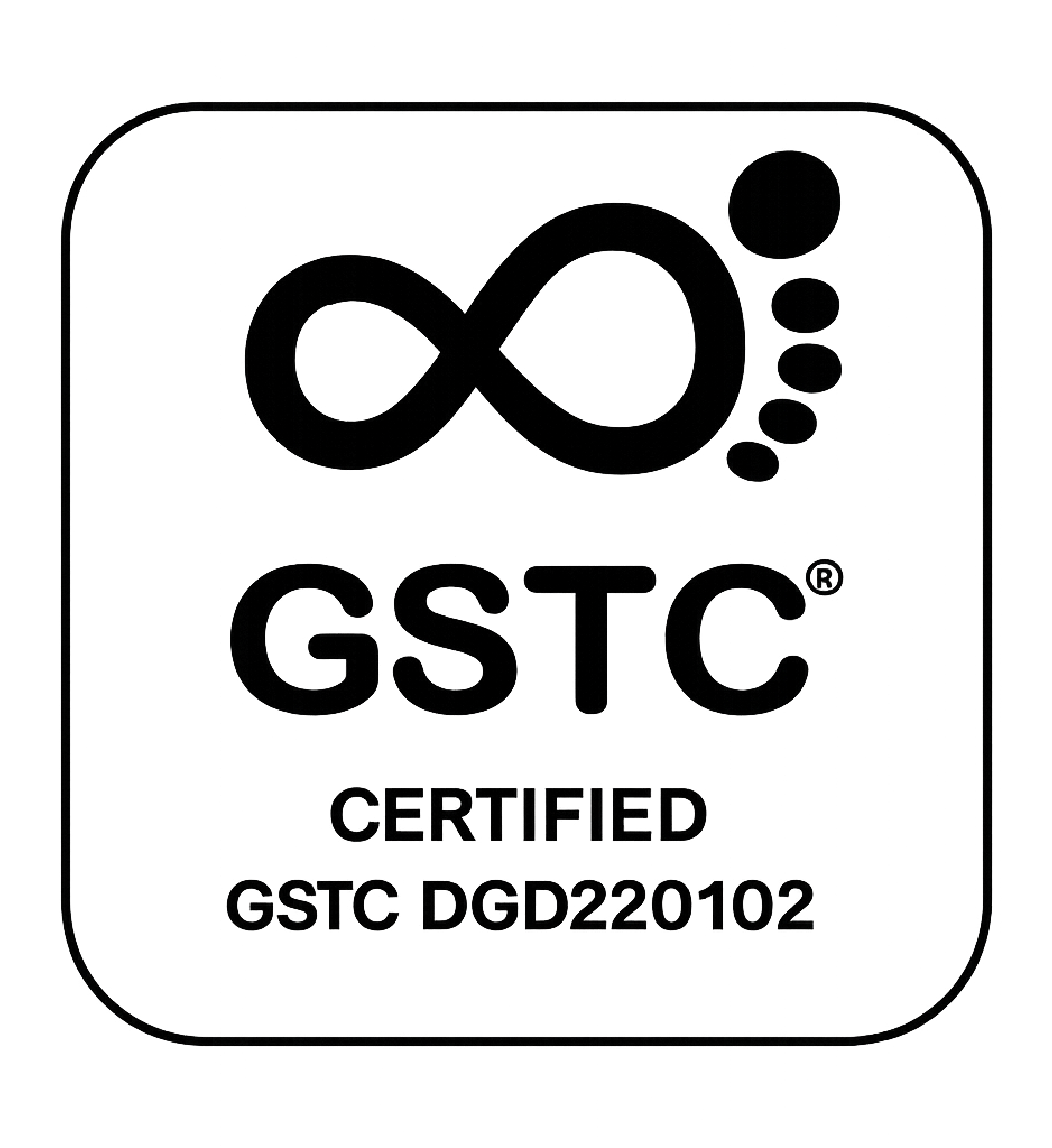 Logo GSTC Certified In Bianco E Nero (2)
